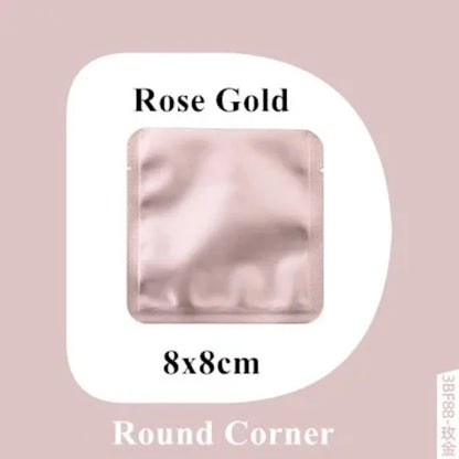 100Pcs Open Top Aluminum Foil Bags 2g-15g Tea Heat Sealing Pouches for Coffee Herbs Sugar Shampoo Powder Salt Packaging