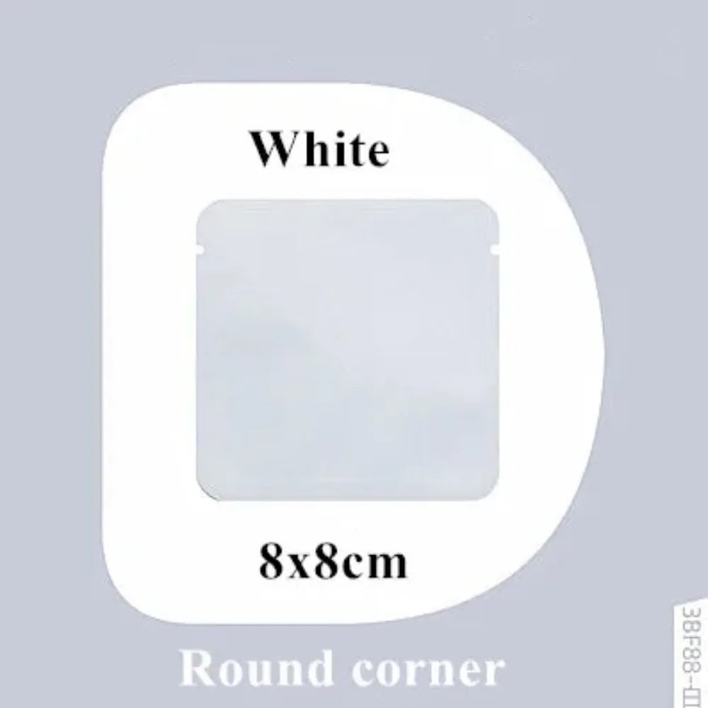 100Pcs Open Top Aluminum Foil Bags 2g-15g Tea Heat Sealing Pouches for Coffee Herbs Sugar Shampoo Powder Salt Packaging