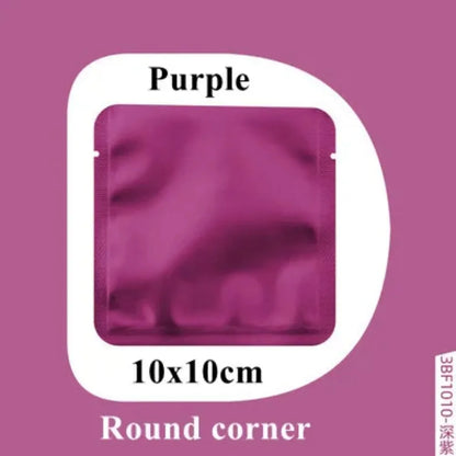 100Pcs Open Top Aluminum Foil Bags 2g-15g Tea Heat Sealing Pouches for Coffee Herbs Sugar Shampoo Powder Salt Packaging