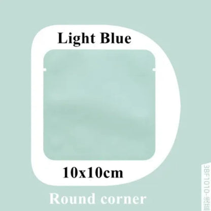 100Pcs Open Top Aluminum Foil Bags 2g-15g Tea Heat Sealing Pouches for Coffee Herbs Sugar Shampoo Powder Salt Packaging