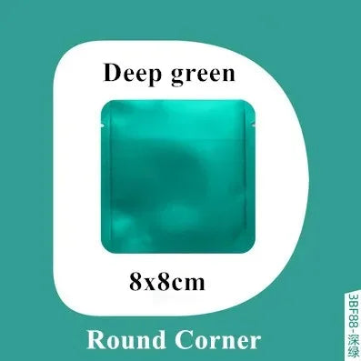 100Pcs Open Top Aluminum Foil Bags 2g-15g Tea Heat Sealing Pouches for Coffee Herbs Sugar Shampoo Powder Salt Packaging