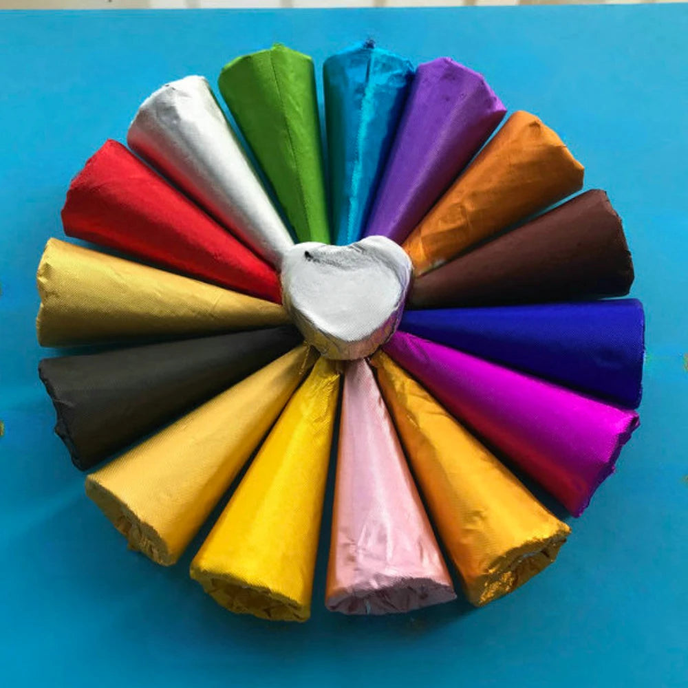 500Pcs Colored Aluminum Foil Paper Chocolate Candy Little Green Tea Glutinous Rice Egg Sesame Pill Pink Tin Paper